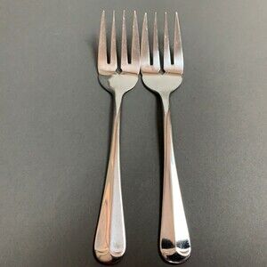 Michael LLoyd MLL12 Individual Salad Forks Stainless Korea 6 3/8" Lot of 2